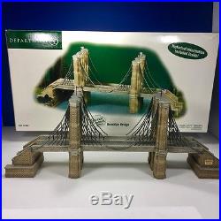 Dept 56 Christmas In The City- Brooklyn Bridge-#59247-Historical Landmark Series
