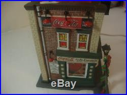 Dept 56 Christmas In The City Coca Cola Soda Fountain #56.59221 Retired Rare