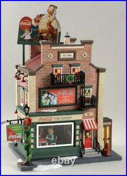 Dept 56 Christmas In The City Coca Cola Soda Fountain A Coke For You And Me Free