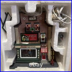 Dept 56 Christmas In The City Coca Cola Soda Fountain New