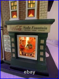 Dept. 56 Christmas In The City Coca Cola Soda Fountain (read)