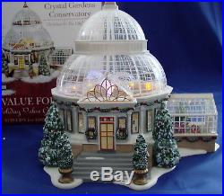 Dept 56 Christmas In The City Crystal Gardens Conservatory Set of 4 56.59219 MIB