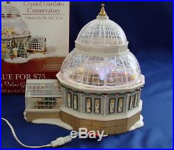 Dept 56 Christmas In The City Crystal Gardens Conservatory Set of 4 56.59219 MIB