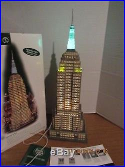 Dept. 56 Christmas In The City Empire State Building All Lights Work Well 59207
