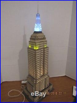 Dept. 56 Christmas In The City Empire State Building All Lights Work Well 59207
