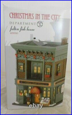 Dept 56 Christmas In The City FULTON FISH HOUSE New 4030345 CIC