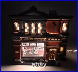 Dept 56 Christmas In The City'Harley Davidson City Dealership' 59202 3D BOX