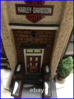 Dept 56 Christmas In The City Harley Davidson Detailing Parts and Service As-Is