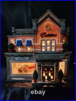 Dept 56 Christmas In The City Hensley Cadillac & Buick GM Shop #56.59235