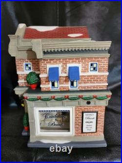 Dept 56 Christmas In The City Hensley Cadillac & Buick GM Shop #56.59235