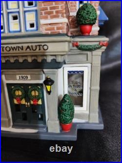 Dept 56 Christmas In The City Hensley Cadillac & Buick GM Shop #56.59235