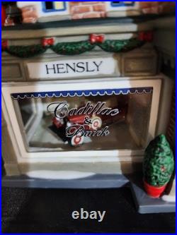 Dept 56 Christmas In The City Hensley Cadillac & Buick GM Shop #56.59235