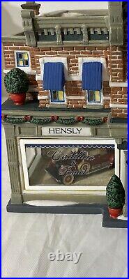 Dept 56 Christmas In The City Hensly Cadillac & Buick Building #59235 Rare