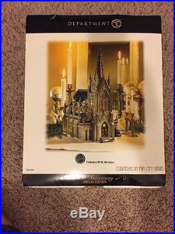 Dept 56 Christmas In The City Historic Landmark Cathedral of St. Nicholas with Box