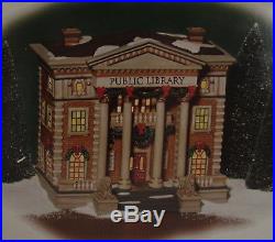 Dept 56 Christmas In The City Hudson Public Library Mint 56.58942