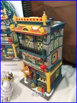 Dept 56 Christmas In The City Lighted 2008 THE GOLDEN OX MARKET 805533 Retired