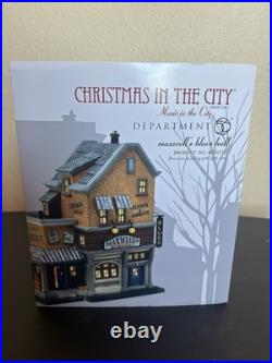 Dept 56 Christmas In The City Maxwell's Blues Hall 2012 #4020175
