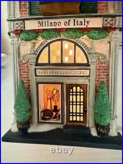 Dept. 56 Christmas In The City Milano Of Italy Clothing Store No Box Mint