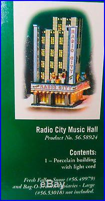 Dept 56 Christmas In The City- Radio City Music Hall- #58924- NIB