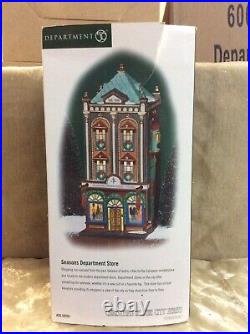 Dept 56 Christmas In The City- Season's Department Store New in Box