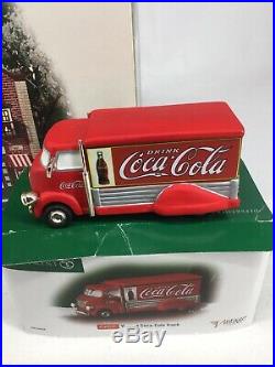 Dept 56 Christmas In The City Series Coca-Cola Soda Fountain & Truck VG