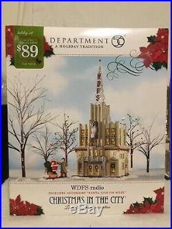 Dept. 56 Christmas In The City Series WDFS Radio #4016899 MIB Retired 2010