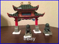 Dept 56 Christmas In The City Series Welcome To Chinatown 3 Piece Set 807253 WB