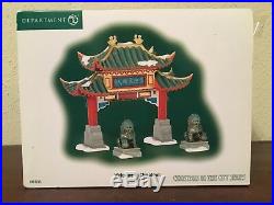 Dept 56 Christmas In The City Series Welcome To Chinatown 3 Piece Set 807253 WB