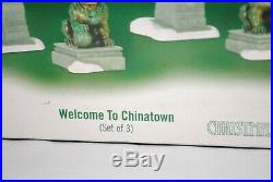 Dept 56 Christmas In The City Series Welcome To Chinatown 807253 SUPER RARE