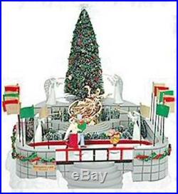 Dept 56 Christmas In The City Snow Village Rockefeller Plaza Skating Ring Rink