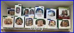Dept 56 Christmas In The City & Snow Village Set Of 22 Buildings