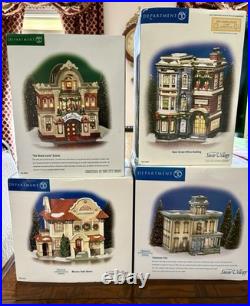 Dept 56 Christmas In The City & Snow Village Set Of 22 Buildings