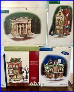 Dept 56 Christmas In The City & Snow Village Set Of 22 Buildings