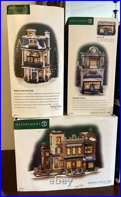 Dept 56 Christmas In The City & Snow Village Set Of 22 Buildings