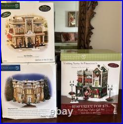 Dept 56 Christmas In The City & Snow Village Set Of 22 Buildings