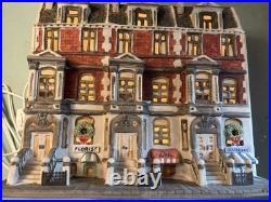 Dept 56 Christmas In The City Sutton Place Brownstones #5961-7 EUC