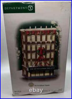 Dept 56 Christmas In The City The Ed Sullivan Theater Limited Prod Rare New Dept 56 Christmas In The City The Ed Sullivan Theater Limited Prod Rare New