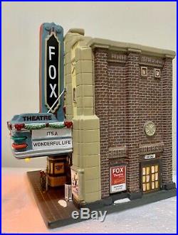Dept 56 Christmas In The City The Fox Theatre with A Wonderful Life Marquee