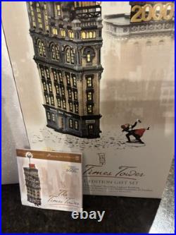 Dept 56 Christmas In The City The Times Tower Special Edition Gift Set 2000 Dept 56 Christmas In The City The Times Tower Special Edition Gift Set 2000