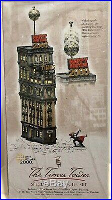 Dept 56 Christmas In The City Times Tower Set Times Square New Years Eve #55510