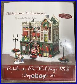 Dept 56 Christmas In The City VISITING SANTA AT FINESTROM'S #59243 In Box