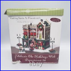 Dept 56 Christmas In The City VISITING SANTA AT FINESTROM'S #59243 Read