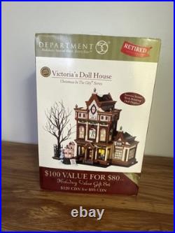 Dept 56 Christmas In The City Victoria's Doll House 59257 Original Box Complete