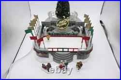 Dept 56 Christmas In The City Village Animated Rockefeller Plaza Skating Rink