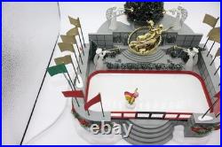 Dept 56 Christmas In The City Village Animated Rockefeller Plaza Skating Rink