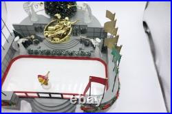 Dept 56 Christmas In The City Village Animated Rockefeller Plaza Skating Rink