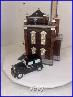 Dept 56 Christmas In The City Village Precinct 25 Police Station Nib