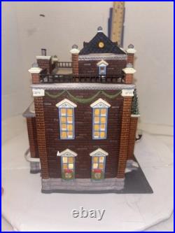 Dept 56 Christmas In The City Village Precinct 25 Police Station Nib