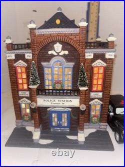 Dept 56 Christmas In The City Village Precinct 25 Police Station Nib