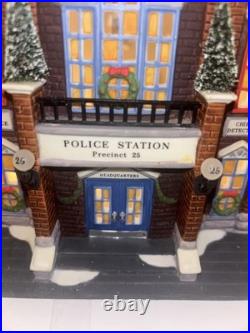 Dept 56 Christmas In The City Village Precinct 25 Police Station Nib